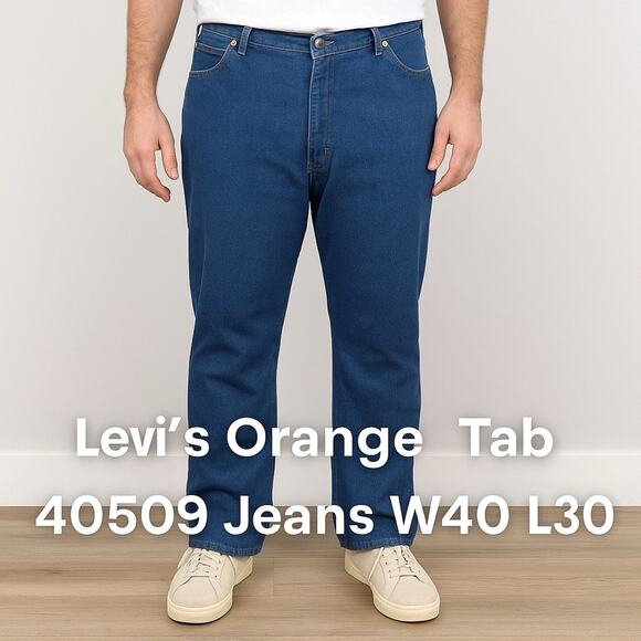 VTG 70s 80s Levi’s 505 Orange Tab Jeans W40 L30 USA Straight Leg 100% Cotton - Picture 1 of 14